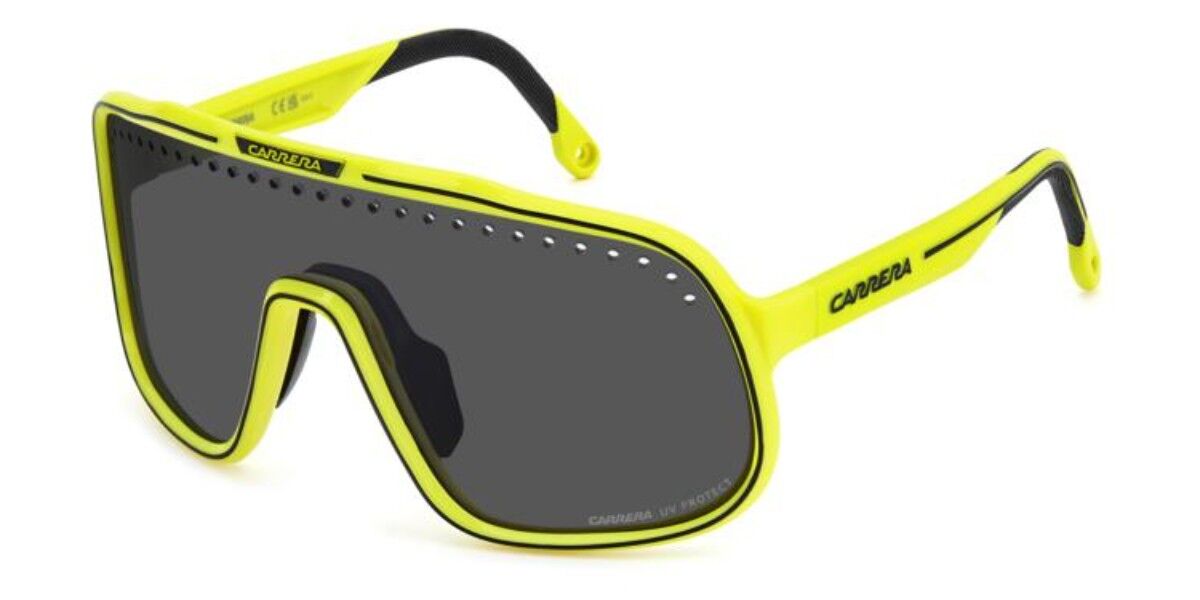 Carrera C SPORT 02/S 4CW/IR, Yellow frame, Solid Dark Grey lenses