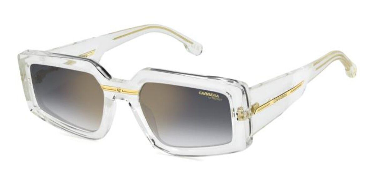 Carrera VICTORY C 12/S REJ/FQ, Clear frame, Gradient Grey Gold Full Mirror lenses