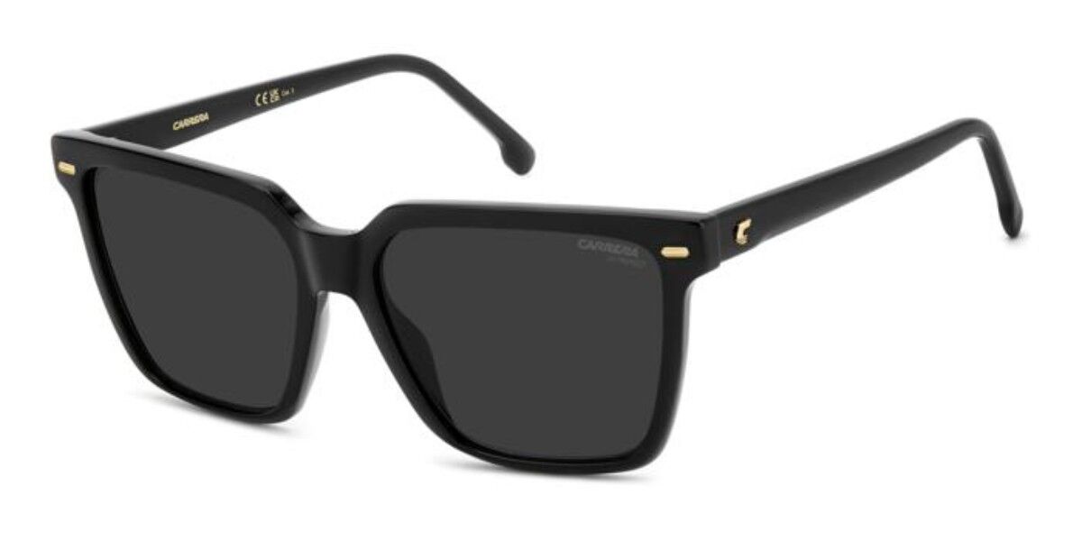 Carrera 3069/S 807/IR, Black frame, Solid Dark Grey lenses
