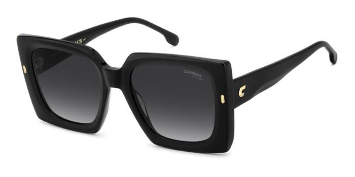Carrera 3072/S 807/9O, Black frame, Gradient Dark Grey lenses