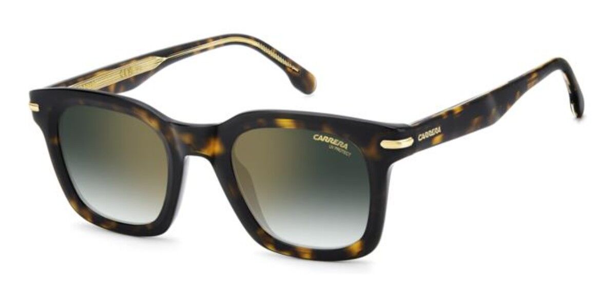 Carrera 365/S 086/D6, Tortoiseshell frame, Gradient Green Gold Full Mirror lenses