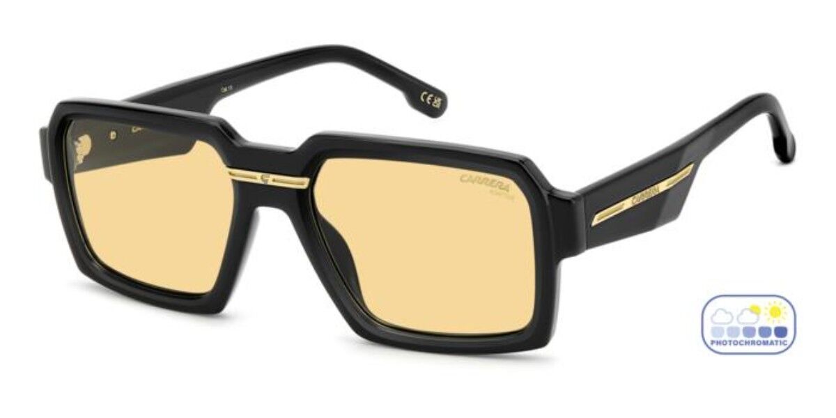 Carrera VICTORY C 15/S 807/4A, Black frame, Yellow Photochromic lenses
