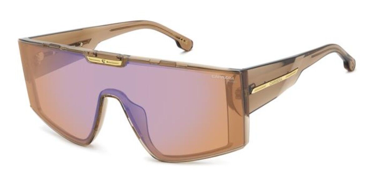 Carrera VICTORY C 18/S 12J/DP, Brown frame, Orange Multilayer Blue Mirror lenses