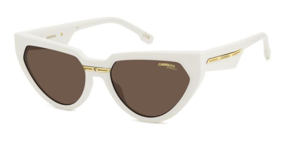 Carrera VICTORY C 20/S SZJ/70, White frame, Solid Dark Brown lenses