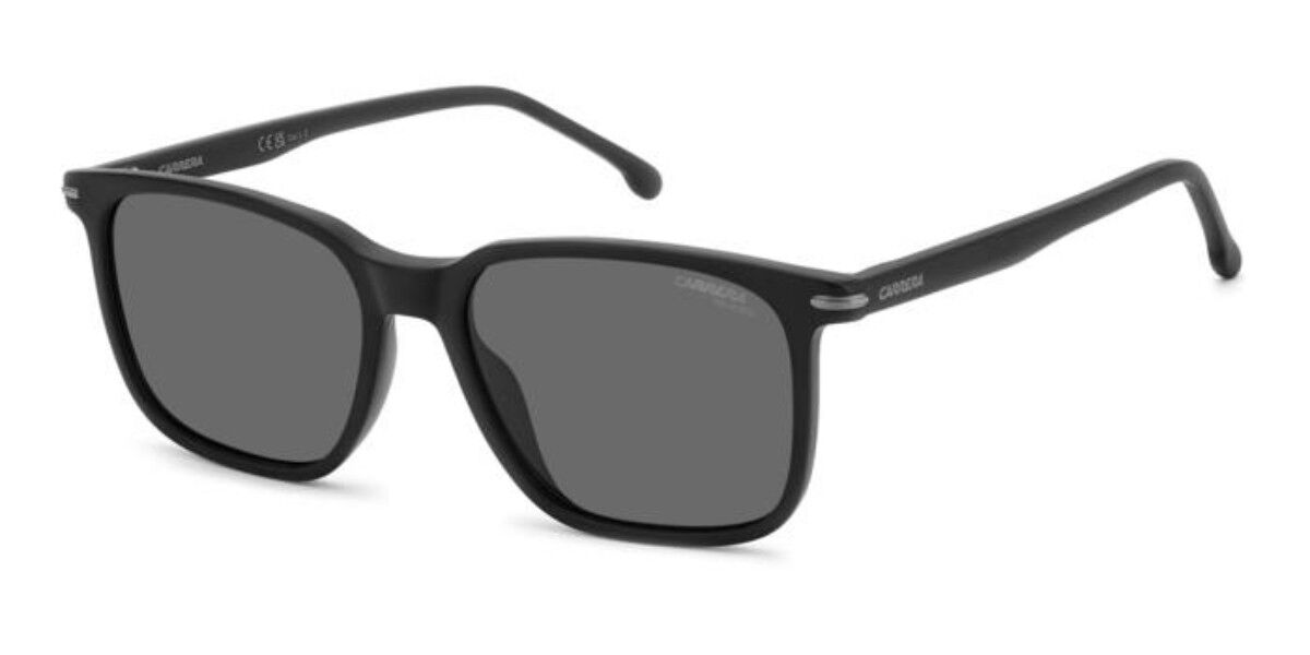 Carrera 367/S Polarized 003/M9, Black frame, Solid Dark Grey lenses