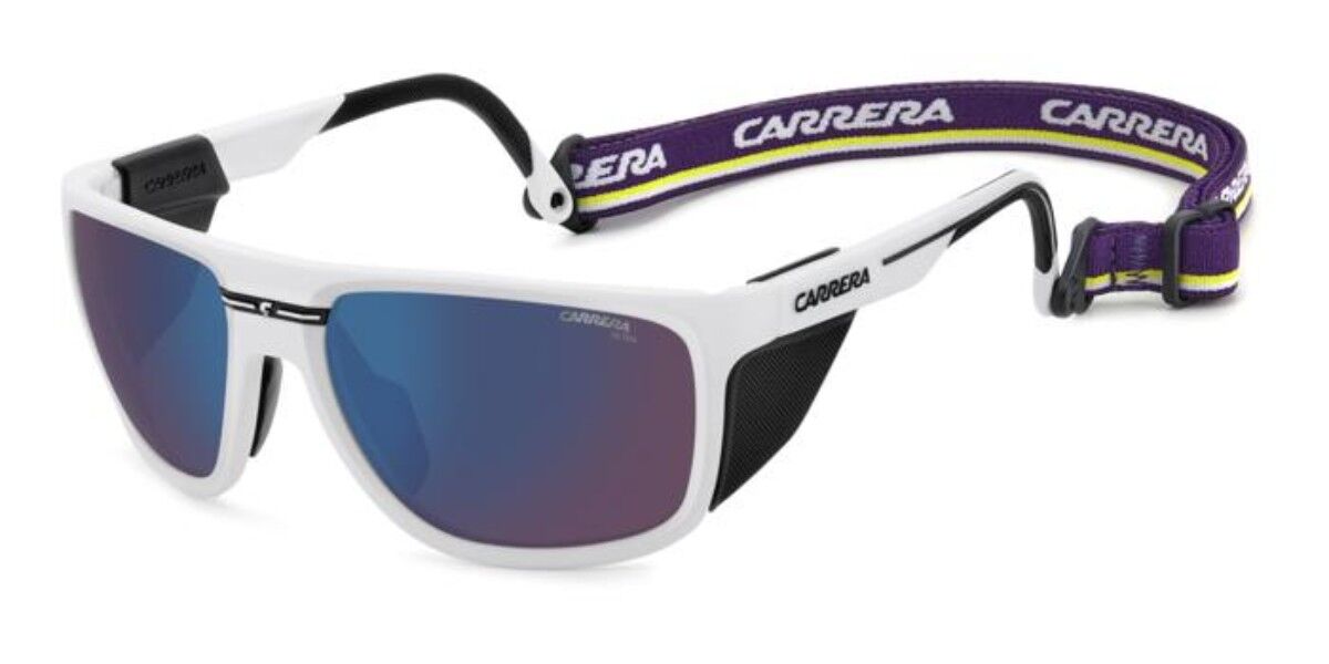 Carrera C SPORT 08/S/XT 6HT/MG, White frame, Blue Purple Mirror lenses