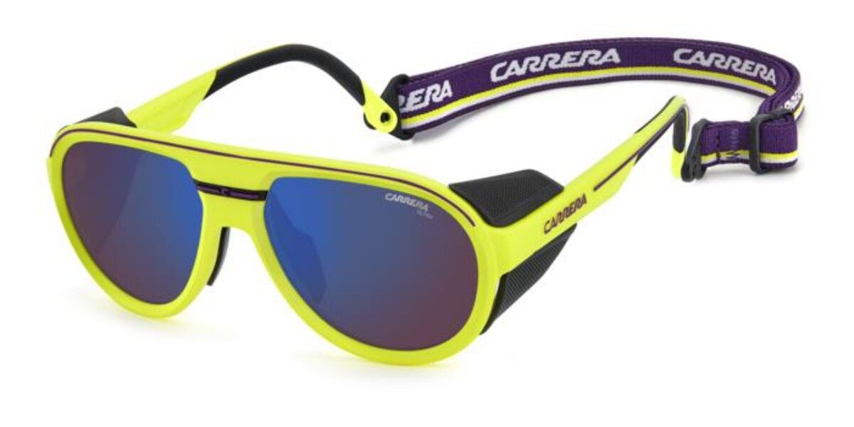 Carrera C SPORT 09/S/XT 4CW/MG, Yellow frame, Blue Purple Mirror lenses