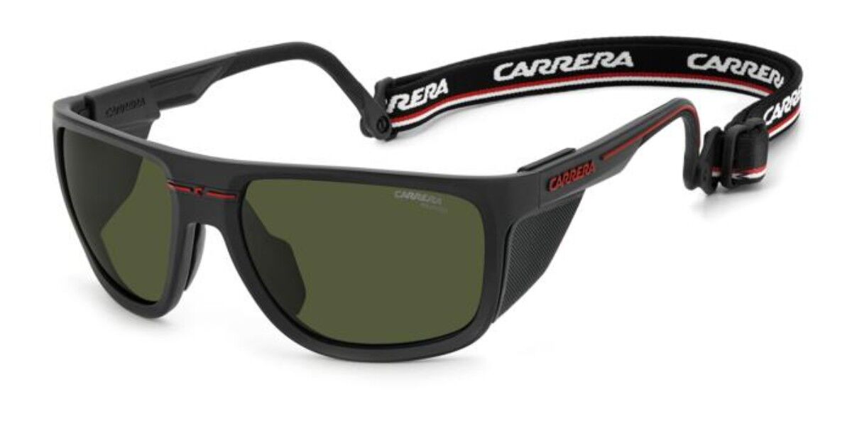Carrera C SPORT 08/S/XT Polarized BLX/UC, Black frame, Solid Green lenses
