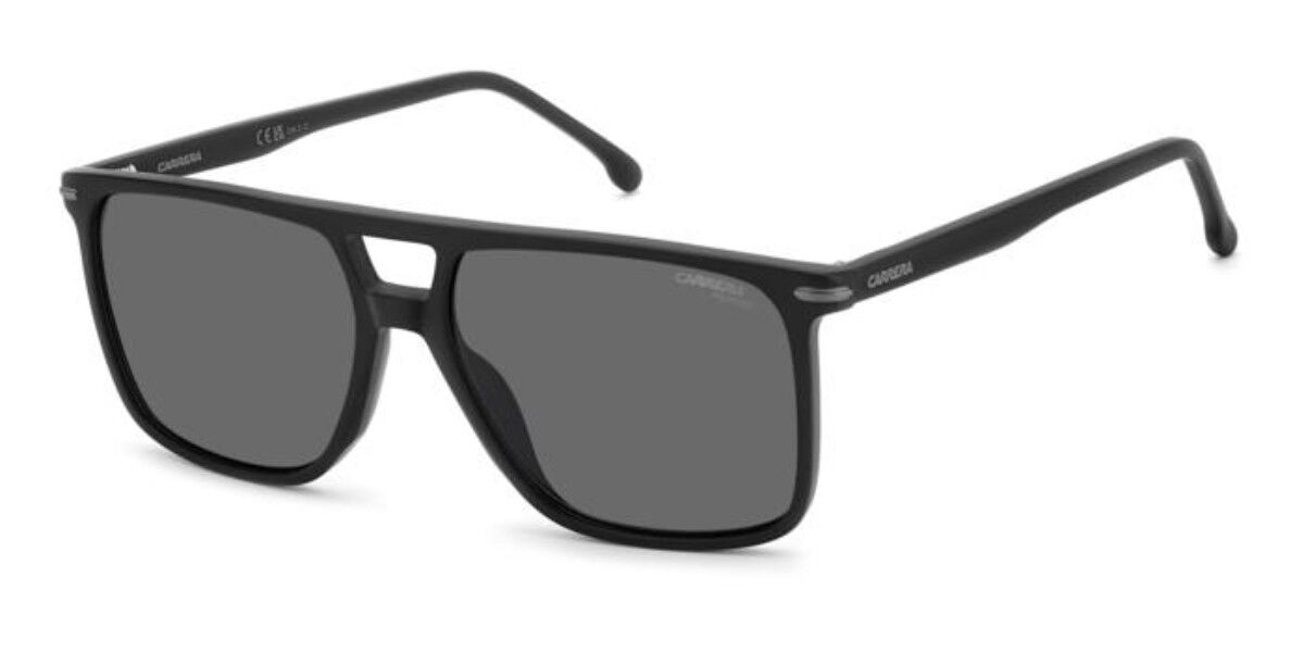 Carrera 366/S Polarized 003/M9, Black frame, Solid Grey lenses