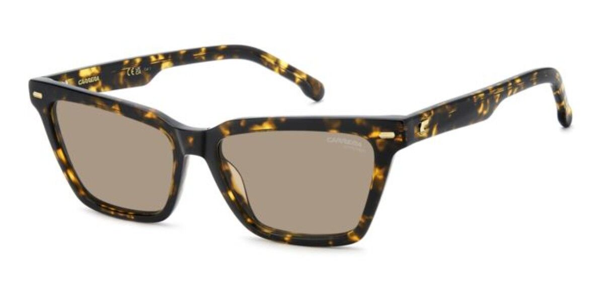Carrera 3083/S 086/70, Tortoiseshell frame, Solid Brown lenses