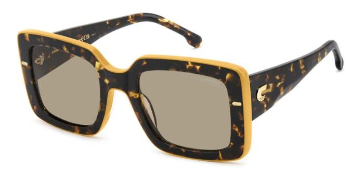 Carrera 3085/S 086/70, Tortoiseshell frame, Solid Brown lenses