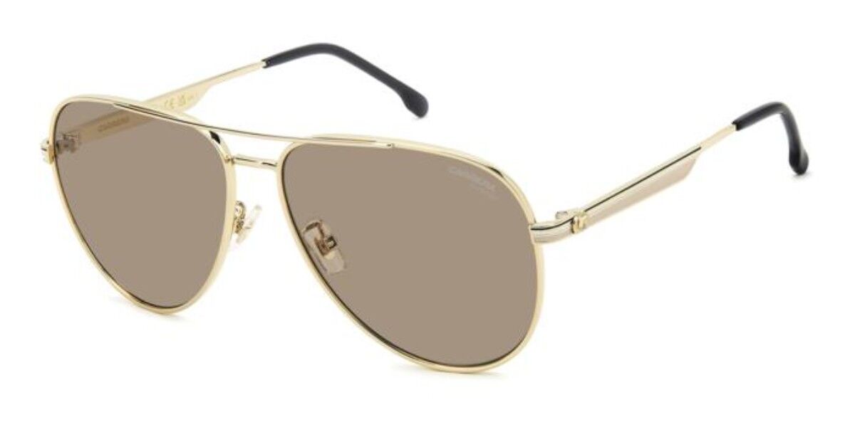 Carrera 3088/S 84E/70, Gold frame, Solid Brown lenses