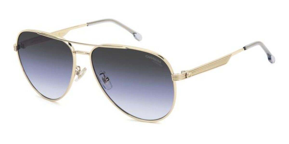 Carrera 3088/S J5G/GB, Gold frame, Double Gradient Grey Azure Blue lenses