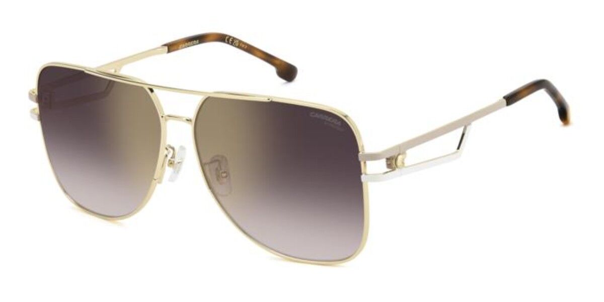 Carrera 3100/S 24W/YK, Gold frame, Gradient Burgundy Gold Mirror lenses