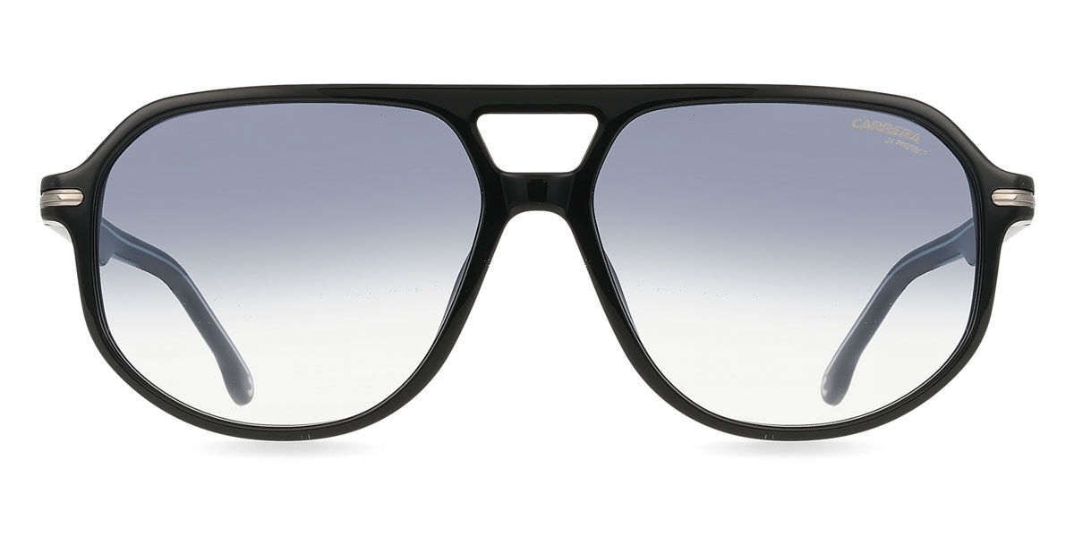Carrera 375/S D51/08, Black frame, Gradient Dark Blue lenses