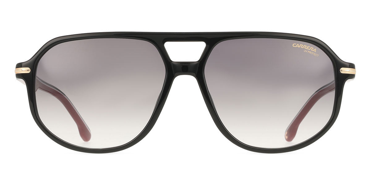 Carrera 375/S OIT/9O, Black frame, Gradient Dark Grey lenses