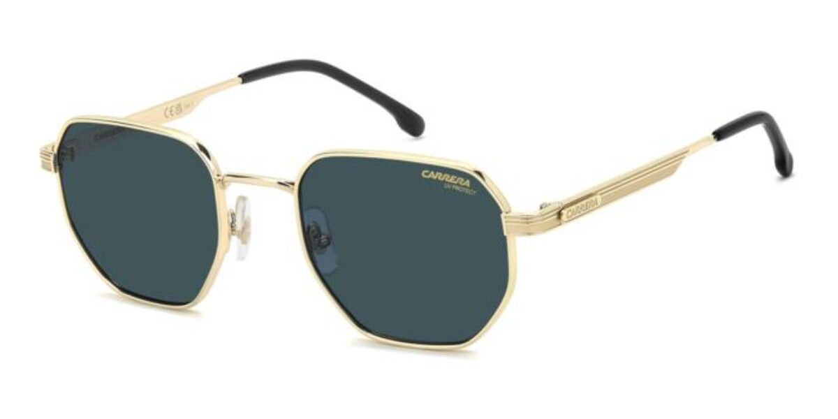 Carrera 380/S J5G/KU, Gold frame, Solid Blue lenses