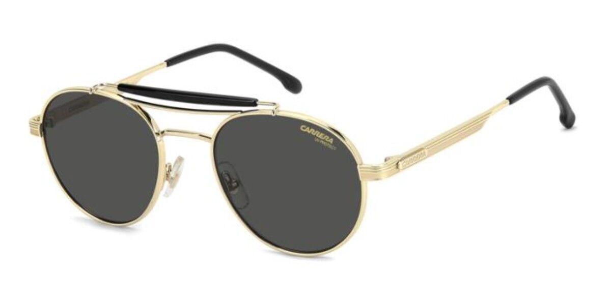 Carrera 381/S J5G/IR, Gold frame, Solid Dark Grey lenses