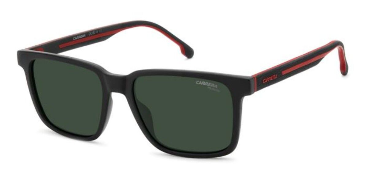 Carrera C SPORT 13/S Polarized BLX/UC, Black frame, Solid Green lenses