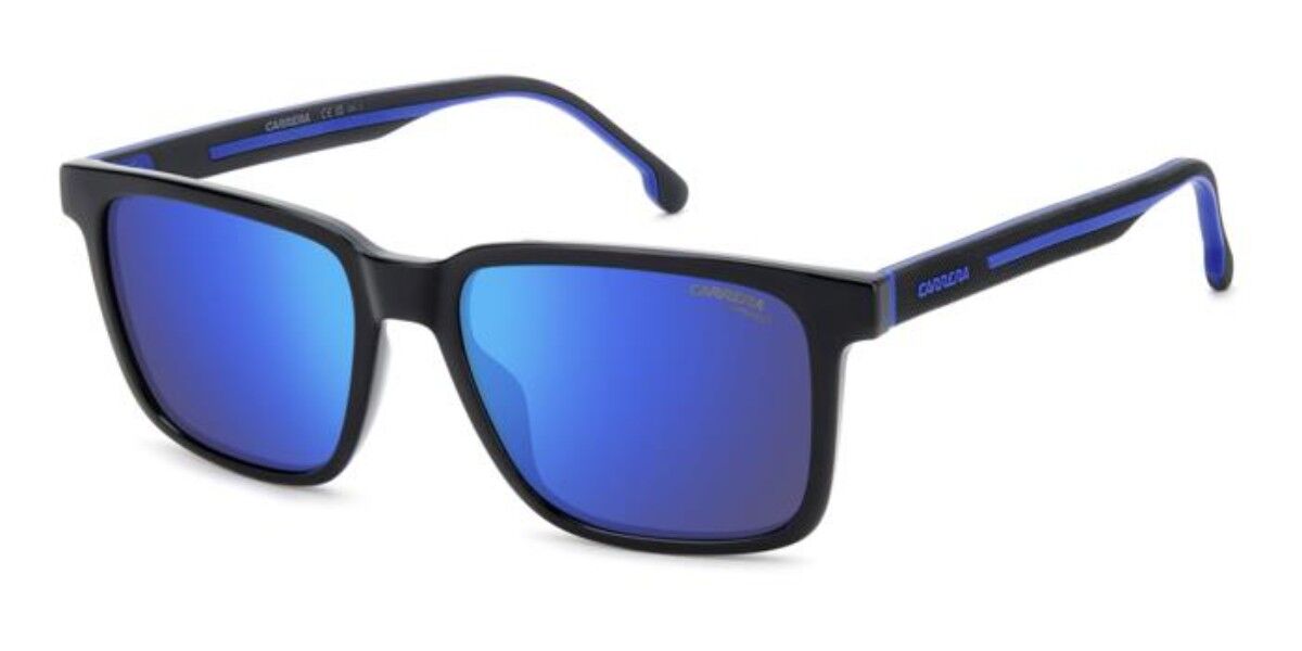 Carrera C SPORT 13/S D51/Z0, Black frame, Blue Multilayer Mirror lenses