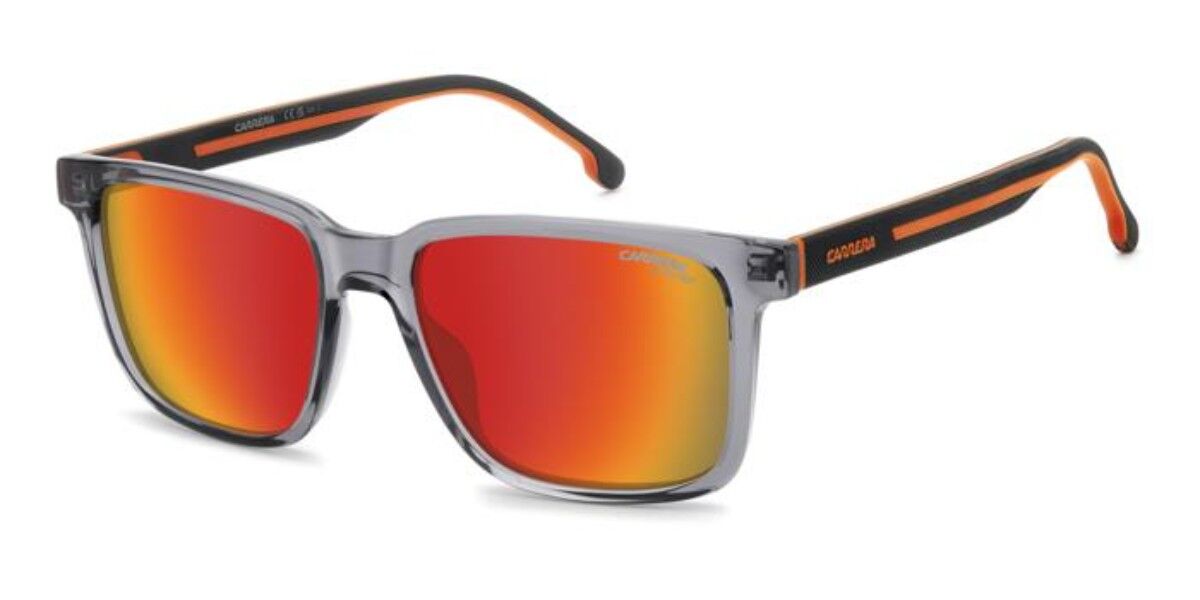Carrera C SPORT 13/S M9L/UZ, Grey frame, Red Multilayer Mirror lenses