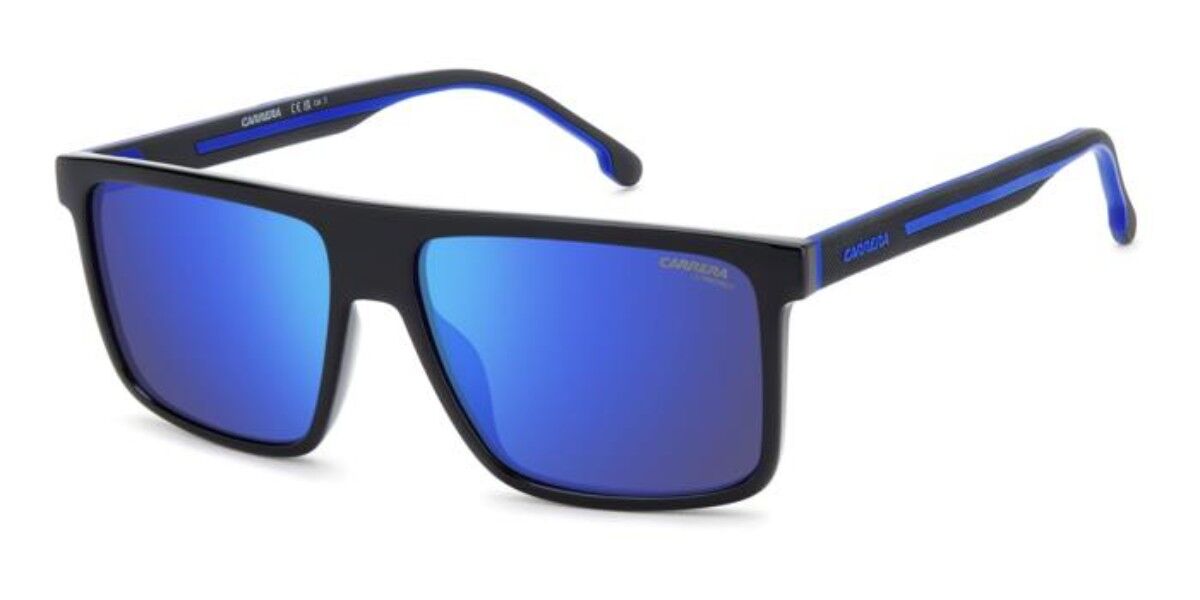 Carrera C SPORT 14/S D51/Z0, Black frame, Blue Multilayer Mirror lenses