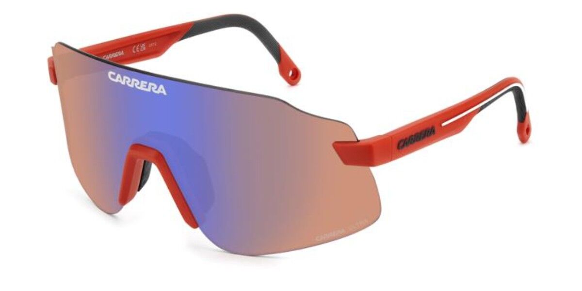 Carrera C SPORT 16/S 0Z3/HP, Red frame, Brown Blue lenses