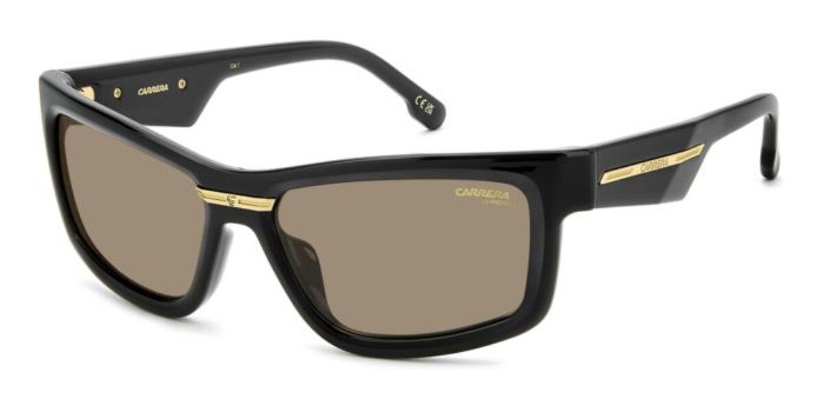 Carrera VICTORY C 21/S 0WM/70, Black frame, Solid Brown lenses