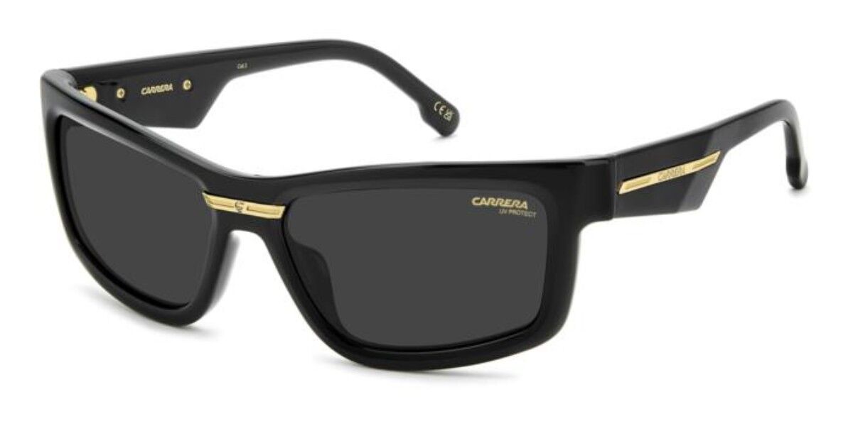 Carrera VICTORY C 21/S 807/IR, Black frame, Solid Dark Grey lenses
