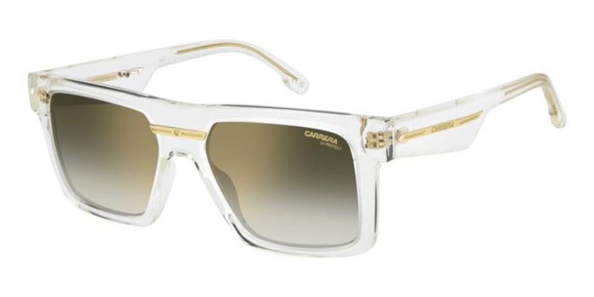Carrera VICTORY C 25/S 900/D6, Clear frame, Gradient Green Gold Full Mirror lenses