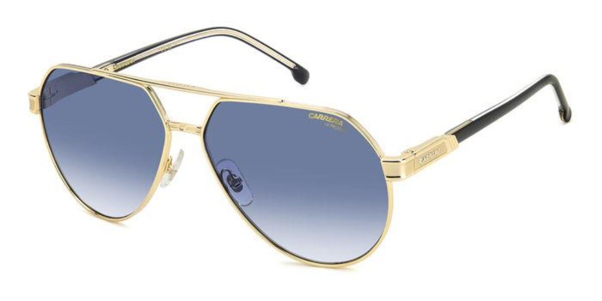 Carrera 1067/S J5G/08, Gold frame, Gradient Dark Blue lenses