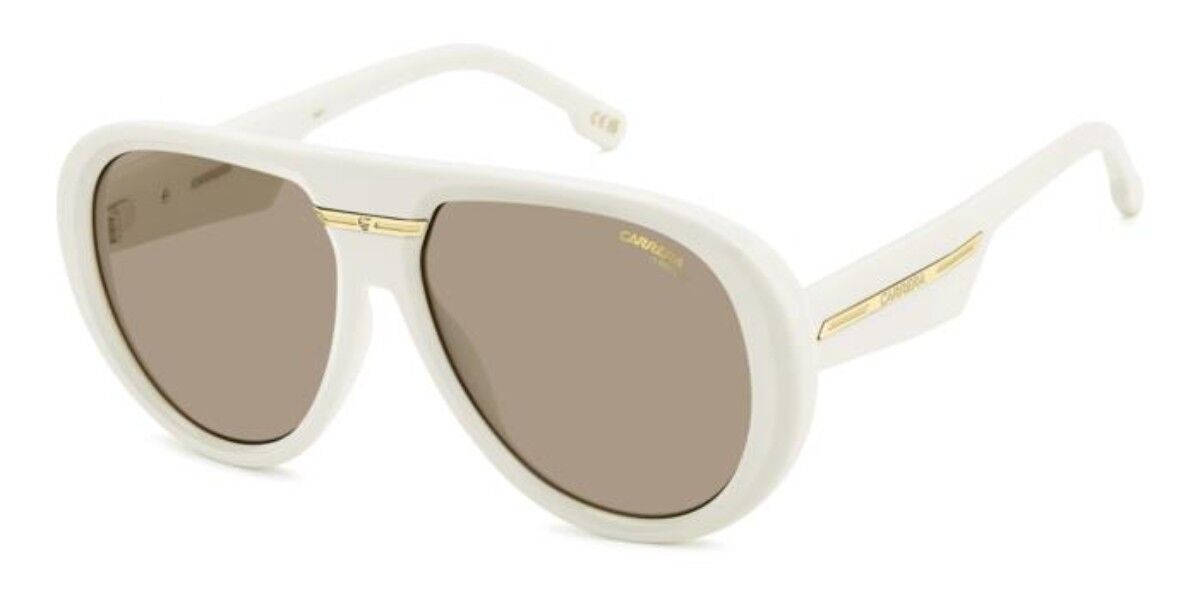 Carrera VICTORY C 22/S SZJ/70, White frame, Solid Brown lenses