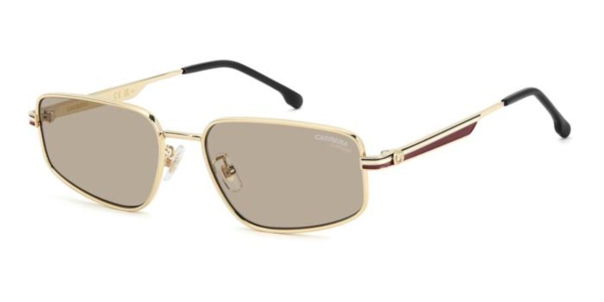 Carrera 3087/S NOA/70, Gold frame, Solid Brown lenses