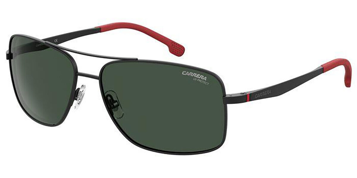 Carrera 8040/S 003/QT, Black frame, Green lenses