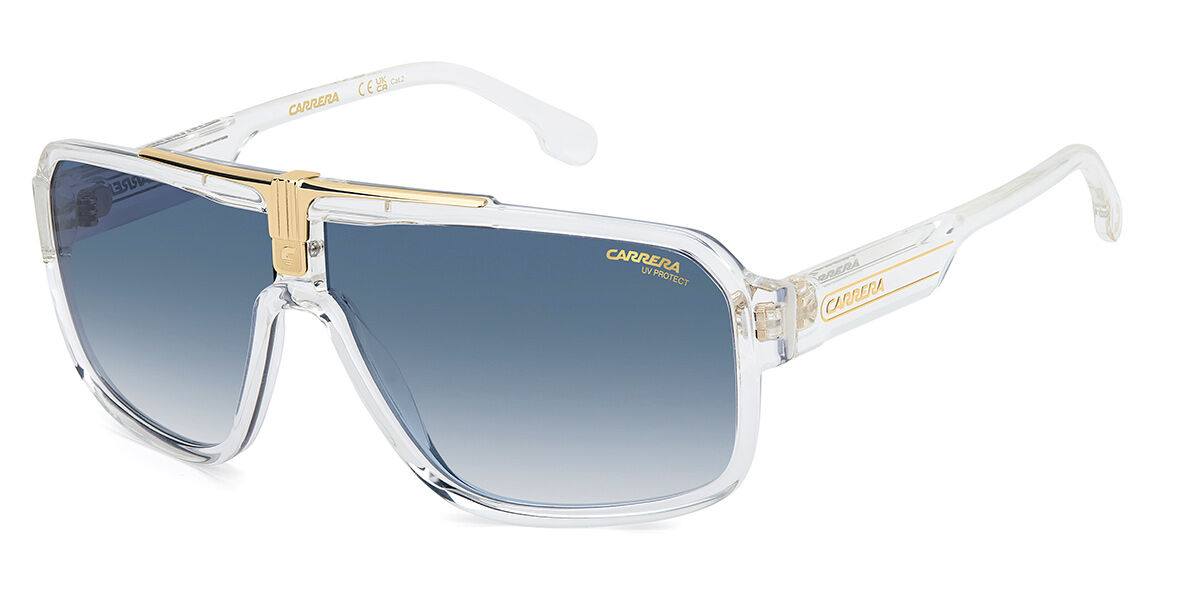 Carrera 1091/S 900/08, Clear frame, Gradient Blue lenses