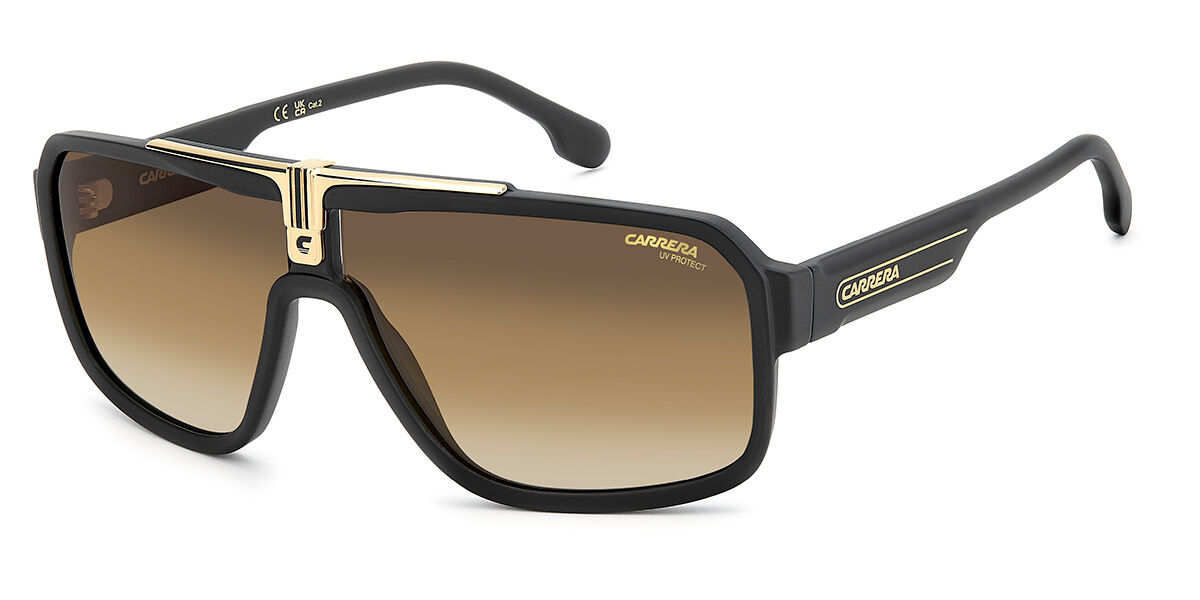 Carrera 1091/S I46/N4, Black frame, Gradient Brick Brown lenses