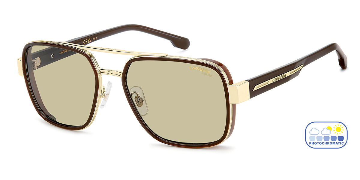 Carrera 1092/S 09Q/8J, Brown frame, Green Photochromic lenses
