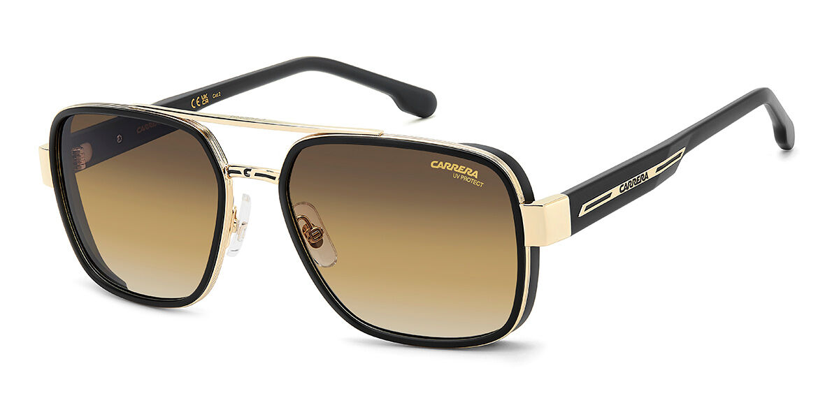 Carrera 1092/S I46/N4, Gold frame, Gradient Brick Brown lenses