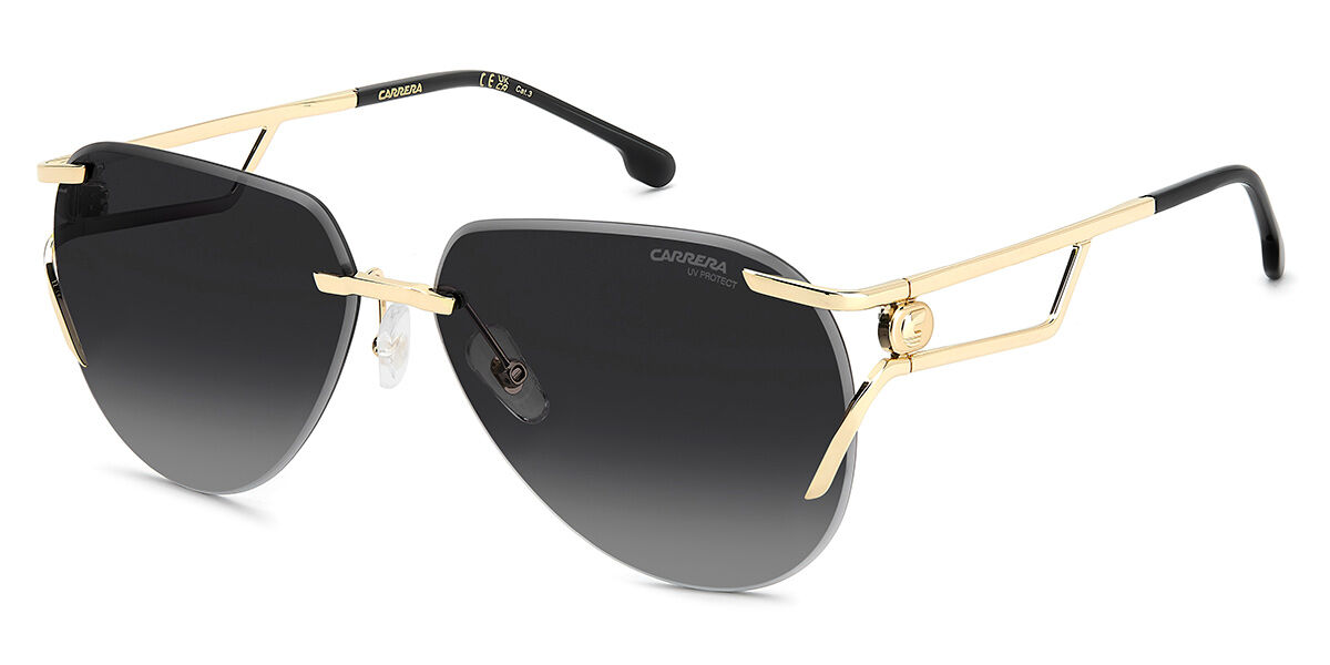 Carrera 3103/S 000/9O, Gold frame, Gradient Grey lenses