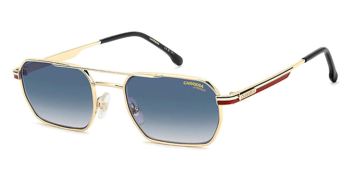 Carrera 389/S Y11/08, Gold frame, Gradient Blue lenses