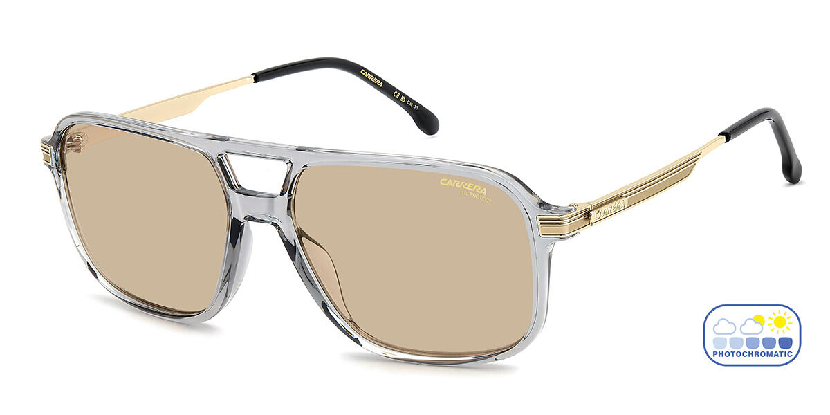 Carrera 390/S KB7/Q6, Clear frame, Orange Photochromic lenses