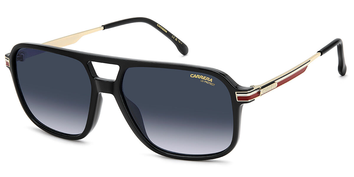 Carrera 390/S OIT/08, Black frame, Gradient Blue lenses