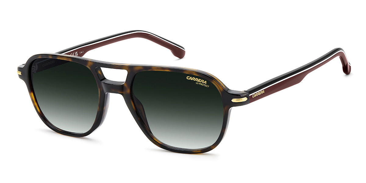 Carrera 392/S 086/9K, Tortoiseshell frame, Gradient Green lenses