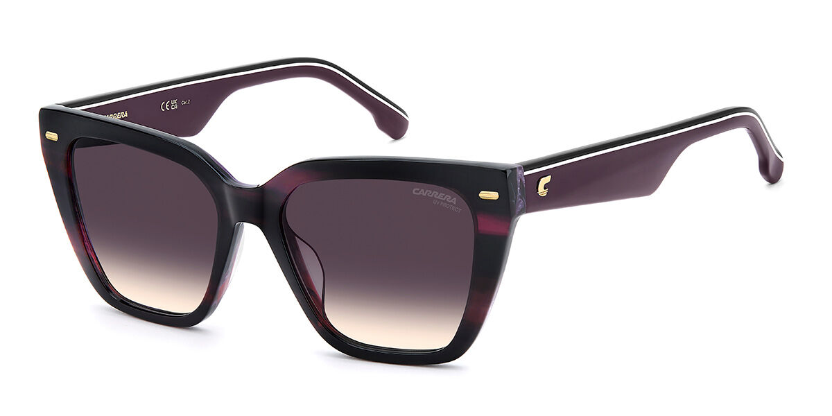 Carrera CA 3108/G/S Asian Fit 7FF/UM, Purple frame, Gradient Yellow Purple lenses