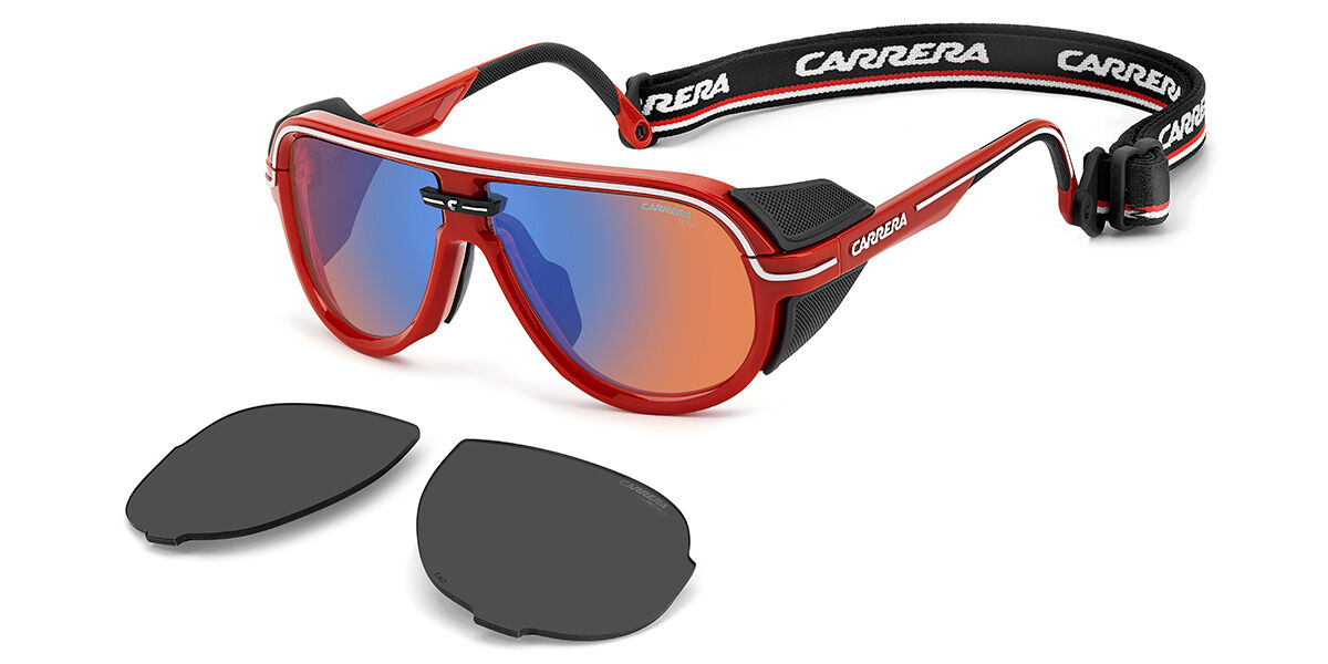Carrera EVEREST/S C9A/FS, Red frame, Yellow Silver Mirror lenses