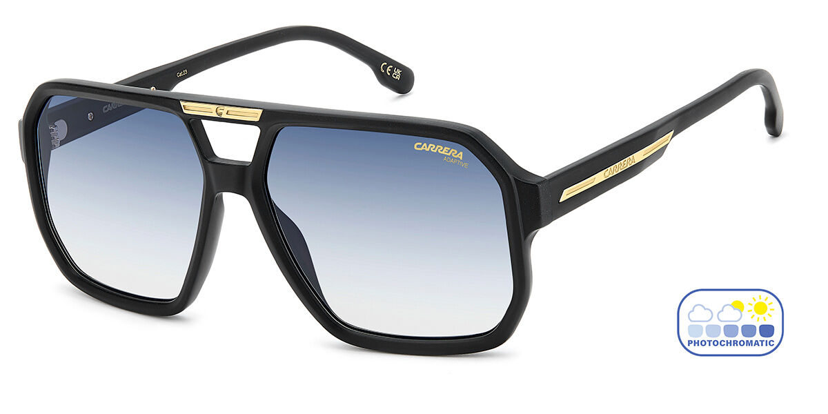 Carrera VICTORY C 01/S 003/7Q, Black frame, Gradient Blue Photochromic lenses