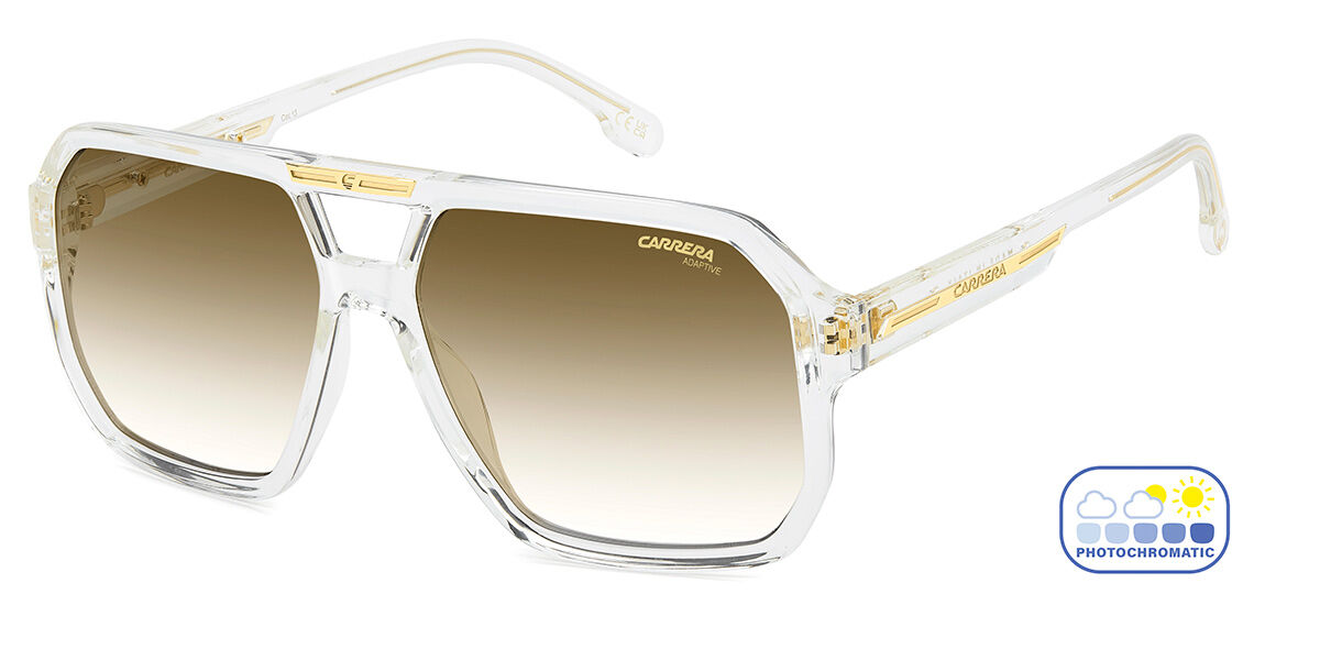 Carrera VICTORY C 01/S 900/WB, Clear frame, Gradient Brown Photochromic lenses
