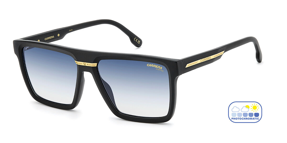 Carrera VICTORY C 03/S 003/7Q, Black frame, Gradient Blue Photochromic lenses