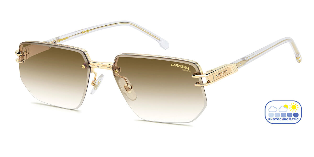 Carrera 1070/S 900/WB, Gold frame, Gradient Brown Photochromic lenses