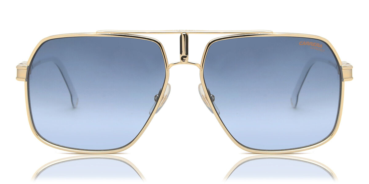 Carrera 1055/S J5G/08, Gold frame, Gradient Blue lenses